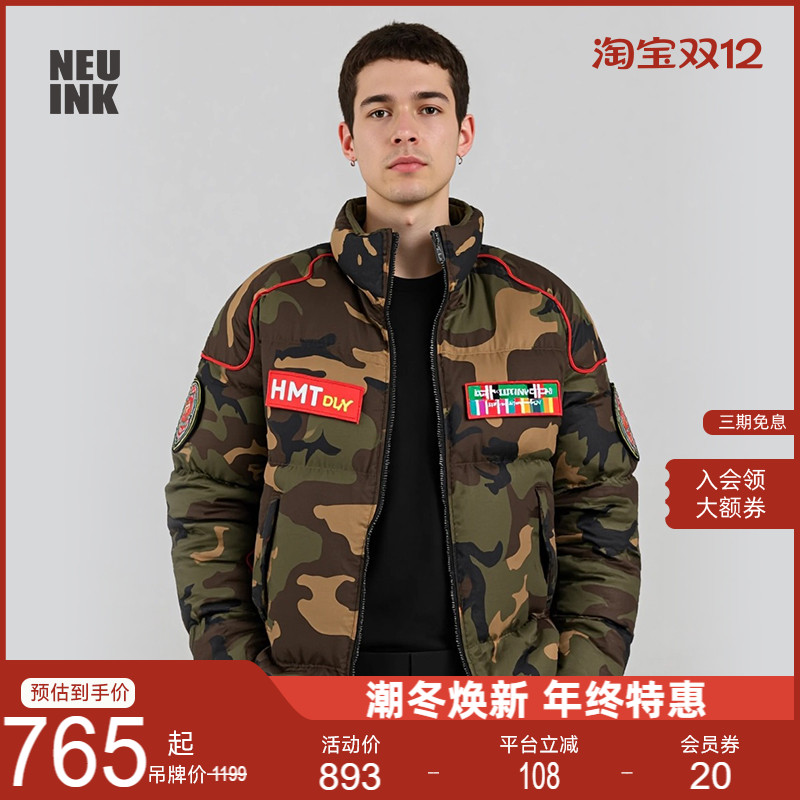 NEUINK迷彩复古面包棉服
