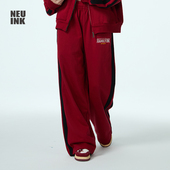 jeff hamilton拳击系列裤 子男女秋冬美式 Neuink 直筒情侣休闲长裤