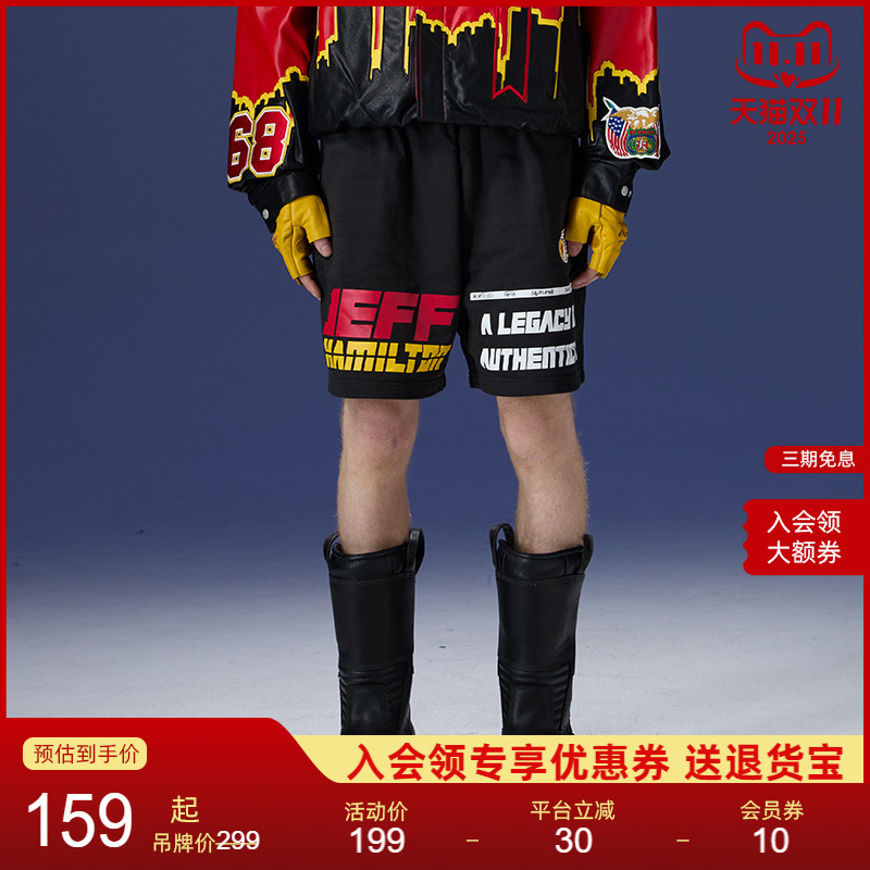NEUINK复古新款美式印花短裤