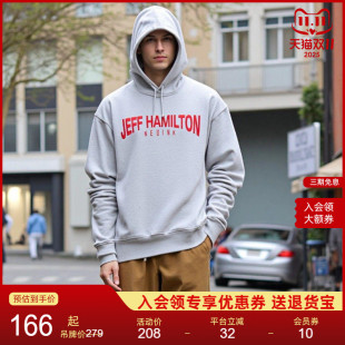 复古春秋情侣男女 hamilton基础LOGO系列连帽卫衣美式 NEUINK jeff
