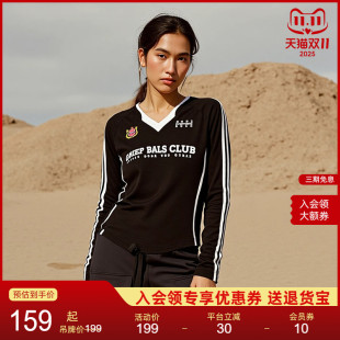 上衣长袖 NEUINK 女秋装 卫衣潮牌V领秋冬款 心碎俱乐部系列复古美式