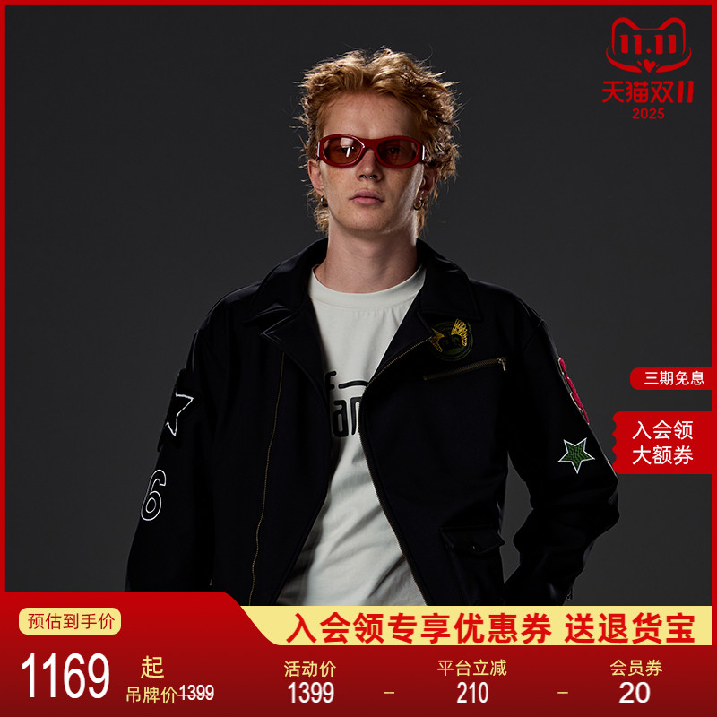 NEUINK jeff hamilton赛车系列复古美式潮牌机车服男女开衫外套