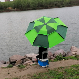 2024新款 遮阳伞 钓鱼伞2米2.2米万向钓鱼伞三折折叠方便携带短款