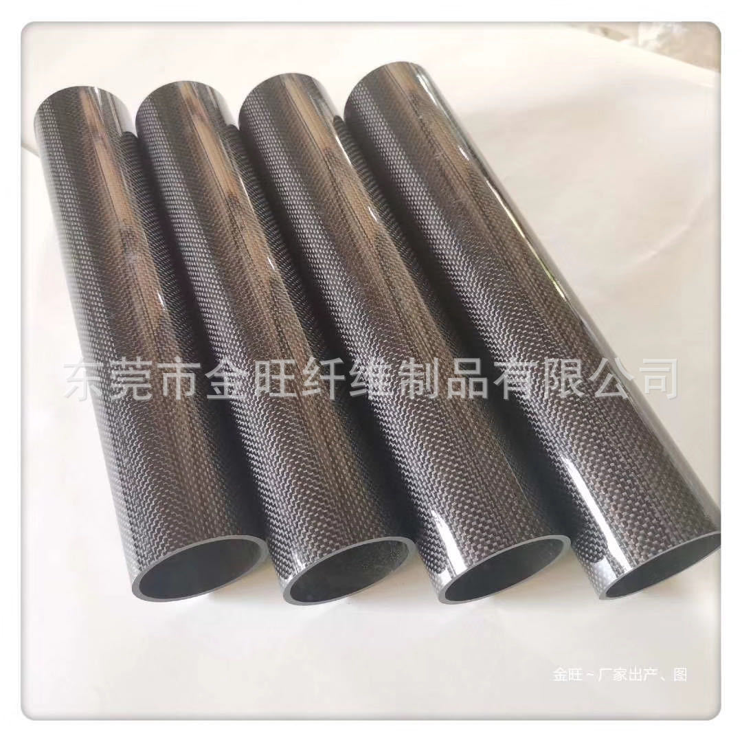 厂家销售3K碳纤维管 20*15MM纹路建筑用碳纤维材料碳纤维管