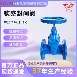管道法兰连接软密封闸阀 软密封闸阀 弹性座封闸阀 16Q 中体 Z45X