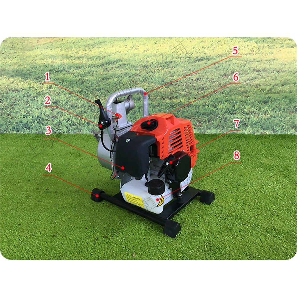 二冲程汽油自吸水泵 园林花草浇水自动抽水机 农作物机械化灌溉机