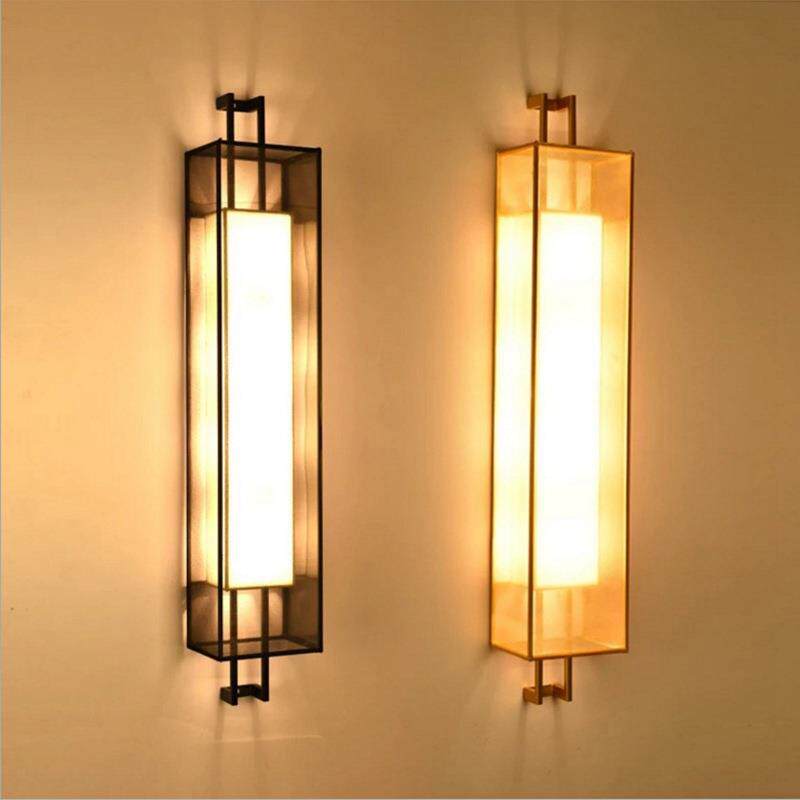 智闪新中式壁灯现代卧室床头壁灯中国风客厅创意温馨复古酒过道灯