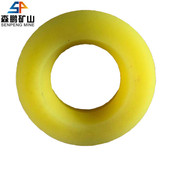 矿用L35滚轮罐耳胶轮 350阻燃聚氨酯胶轮 罐笼提升聚氨酯胶轮厂家