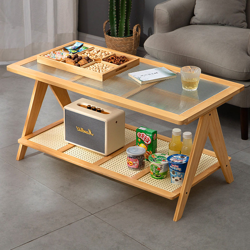 茶桌茶台家用轻奢客厅泡茶茶几小户型现代简约实木阳台办公室网红