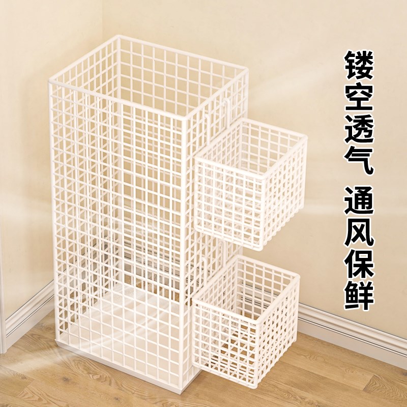 热销厨房蔬菜置物架多功能收纳架简易货架家用葱姜蒜菜篮子落地储