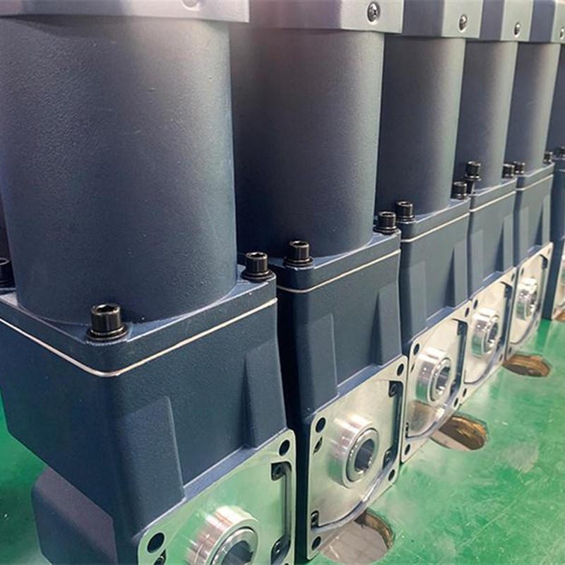 热销现货速发直角减速220V中空中实0度转角调速马达交流齿轮调速