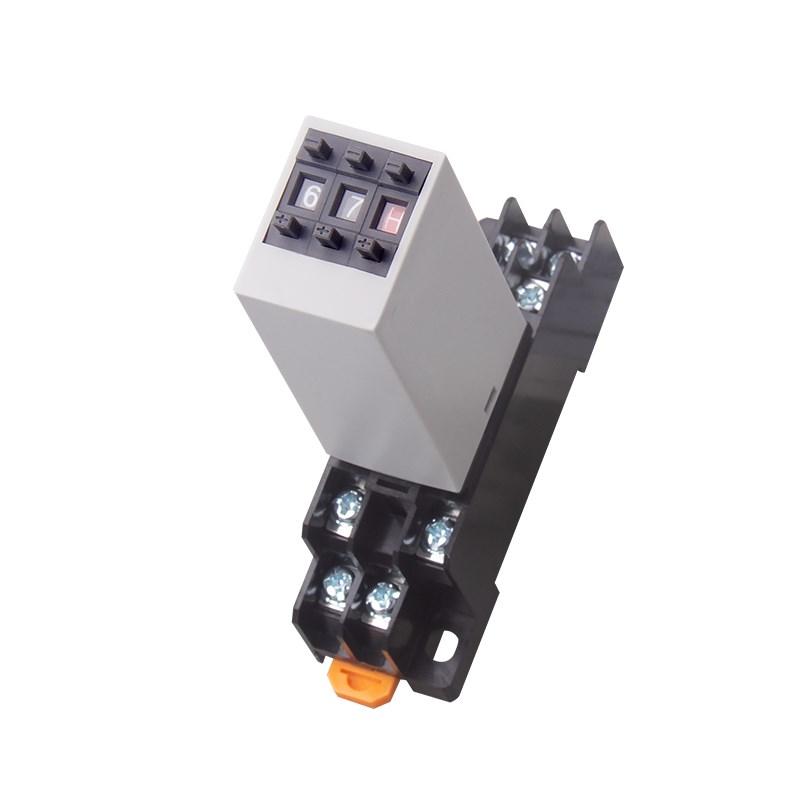 热销H3Y-2/4小型拨码时间继电器8脚14脚0.1秒至99小时延时继电器2