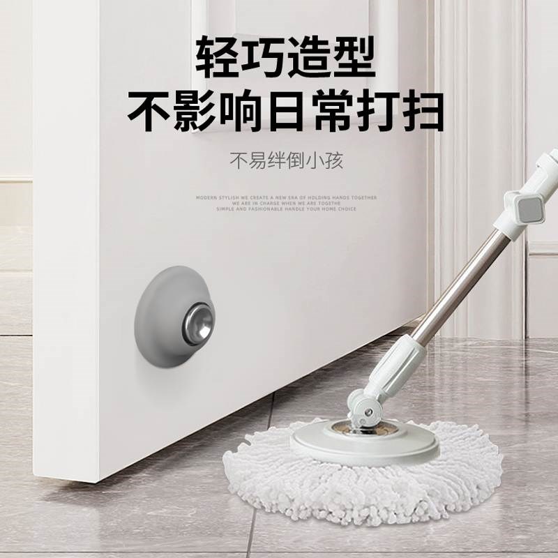 热销卫生间门吸免打孔新款防撞门挡器强磁铁地吸门阻门后硅胶门碰