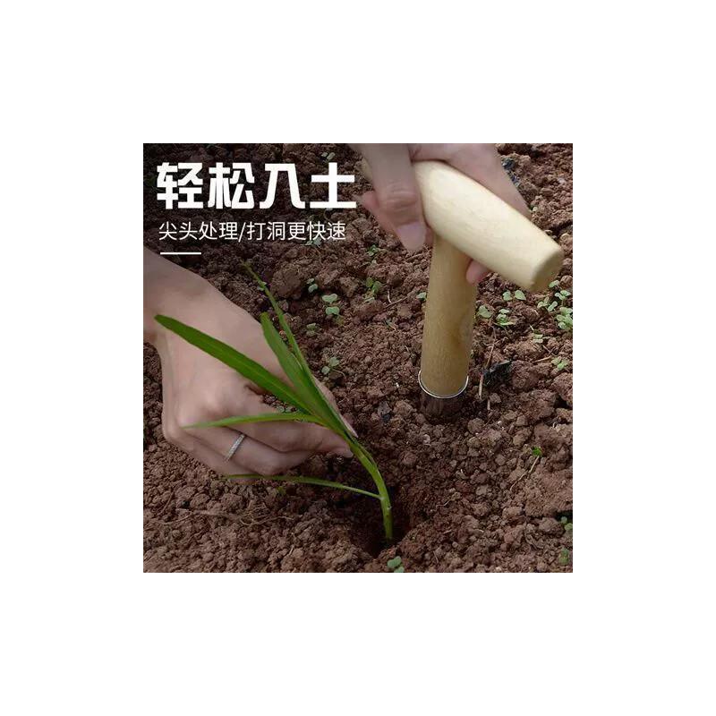 热销家庭园艺播种打洞小工具木柄尖头种菜花籽追肥育苗多肉移栽打