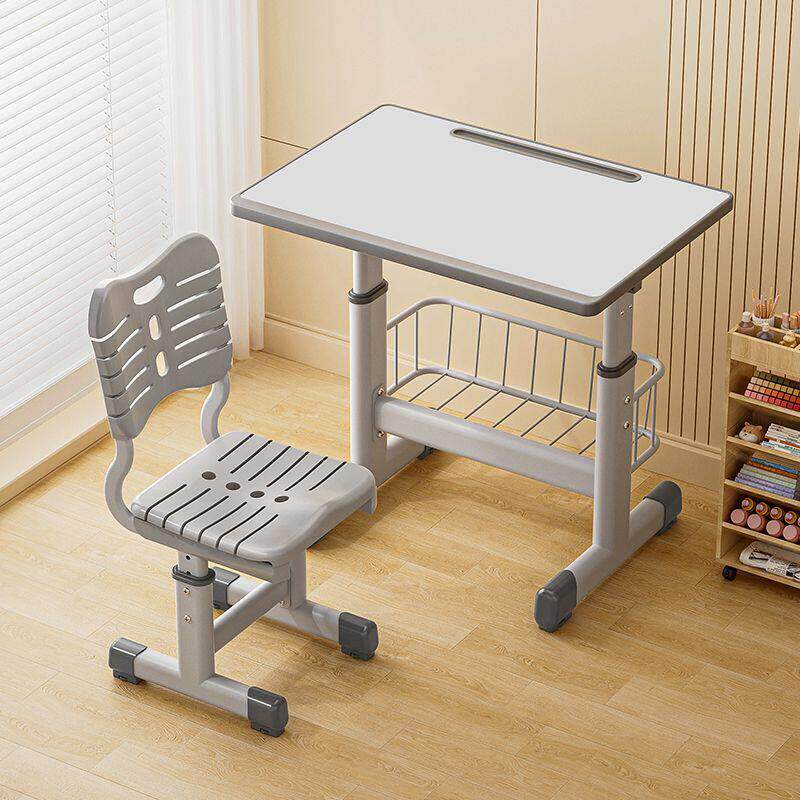 儿童学习桌卧室简约书桌可升降小学生写字桌家用ABS课桌椅单人桌