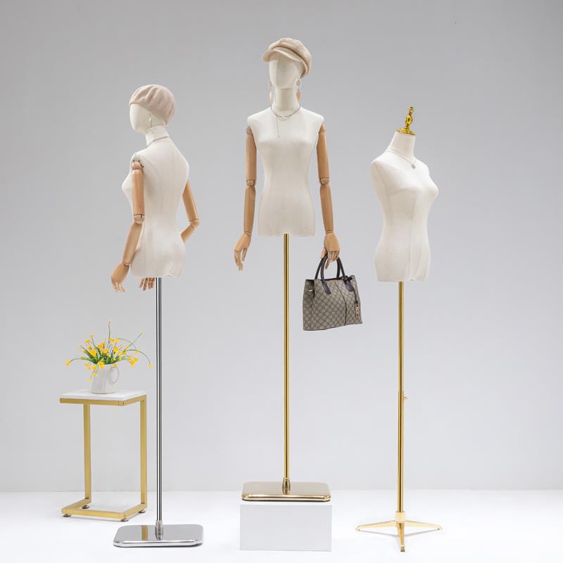 模特展示架全身婚纱模特道具女半身人台女装衣服假人体服装店模型