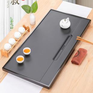 天然黑金石大理石茶盘茶几板岩茶板花岗岩板岩玉石茶海雕刻