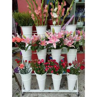 厂家直销大号塑料桶花架花桶架鲜花桶架鲜花架花店花架婚庆用品