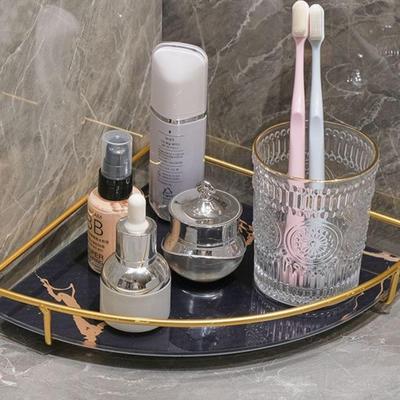 浴室厕所厨房墙角卫生间化妆品桌面洗手洗漱台转角三角收纳置物架