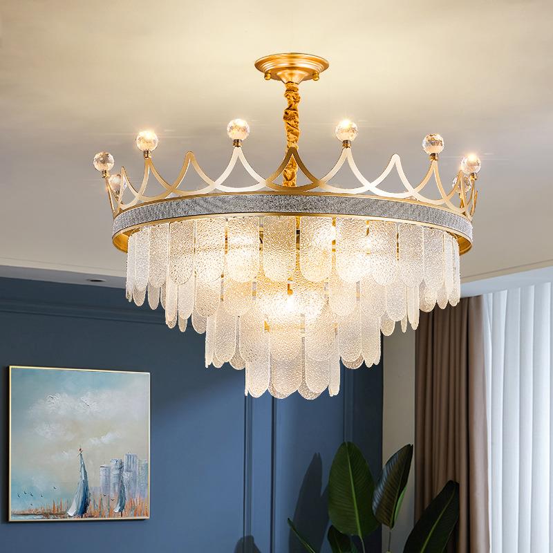 直销新款轻奢吊灯后现代水晶客厅灯简约大气时尚餐厅卧室灯2025年