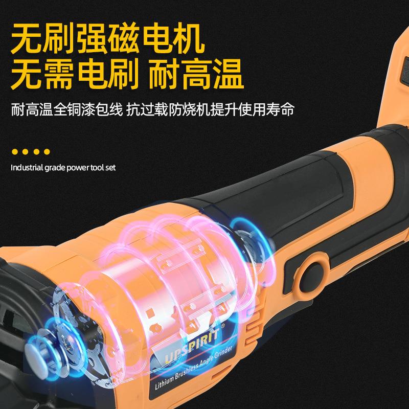 直销新款出口无刷充电动工具套装工业锂电电锤电镐冲击电钻角磨机