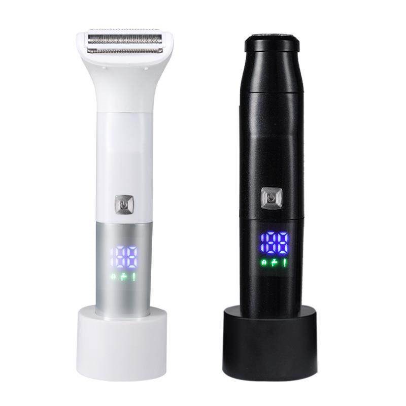 热销新品6合1 女士全身剃毛器 液晶显示刮毛仪多功能修眉雕刻剪鼻