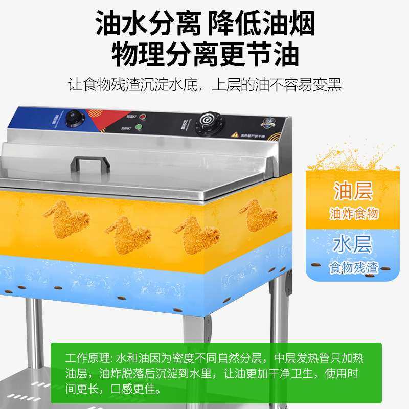 圣托大容量油水分离油炸锅饭店厨房大型电炸炉电热炸串油炸设备,厨房电器,其他商用厨电,淘宝优惠券,粉丝福利购,淘宝优惠卷