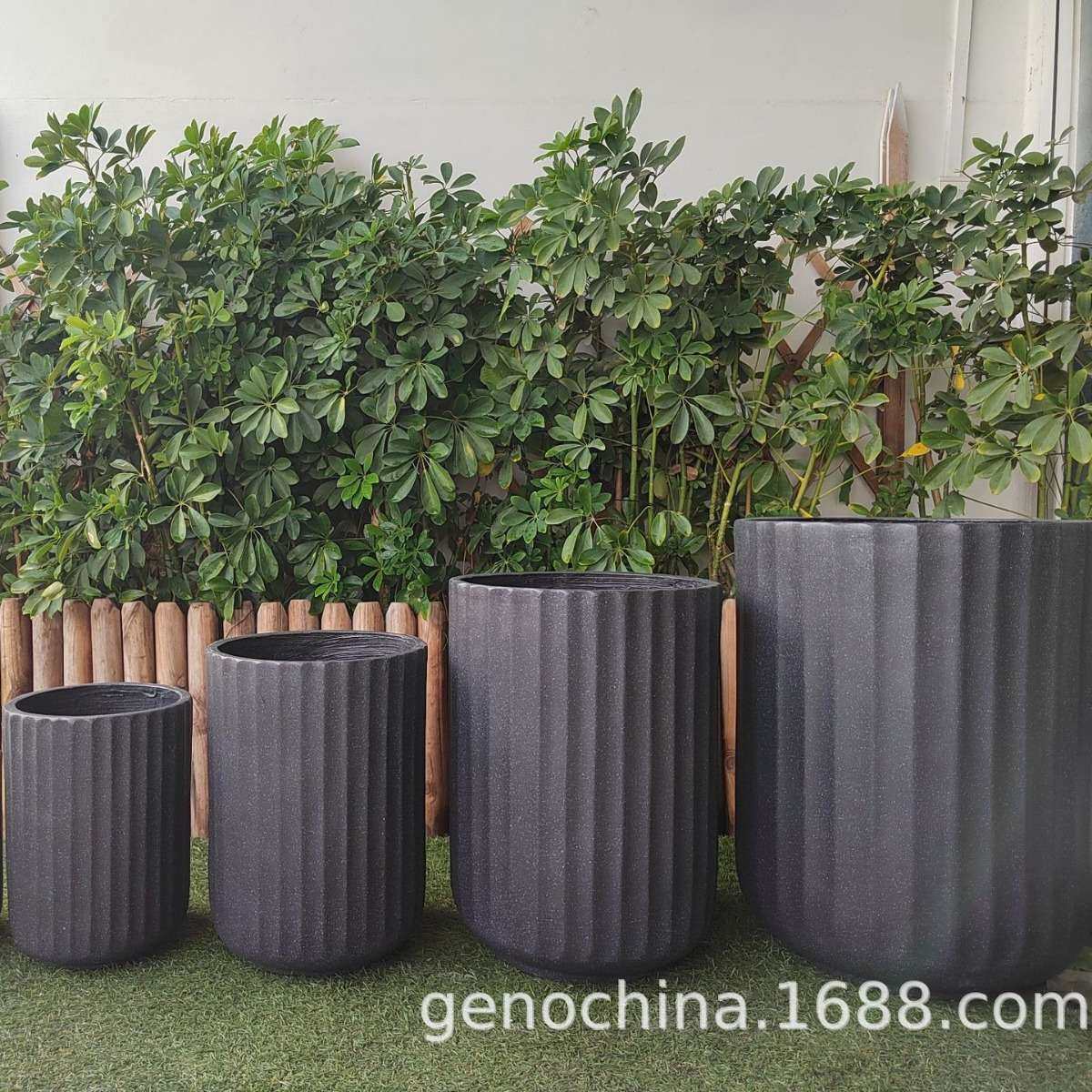 氧化镁现代简约高级感室内户外粗条纹套六花盆绿植盆栽装饰-5,家居饰品,花盆,淘宝优惠券,粉丝福利购,淘宝优惠卷