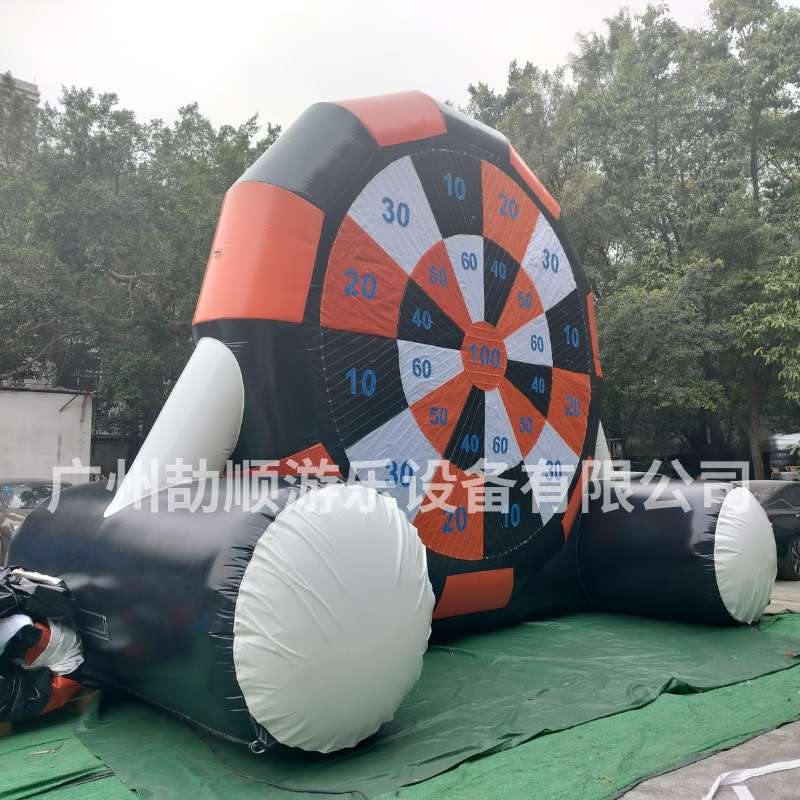 外贸出口 充气飞镖靶 魔术贴足球 团建拓展运动 气模器材