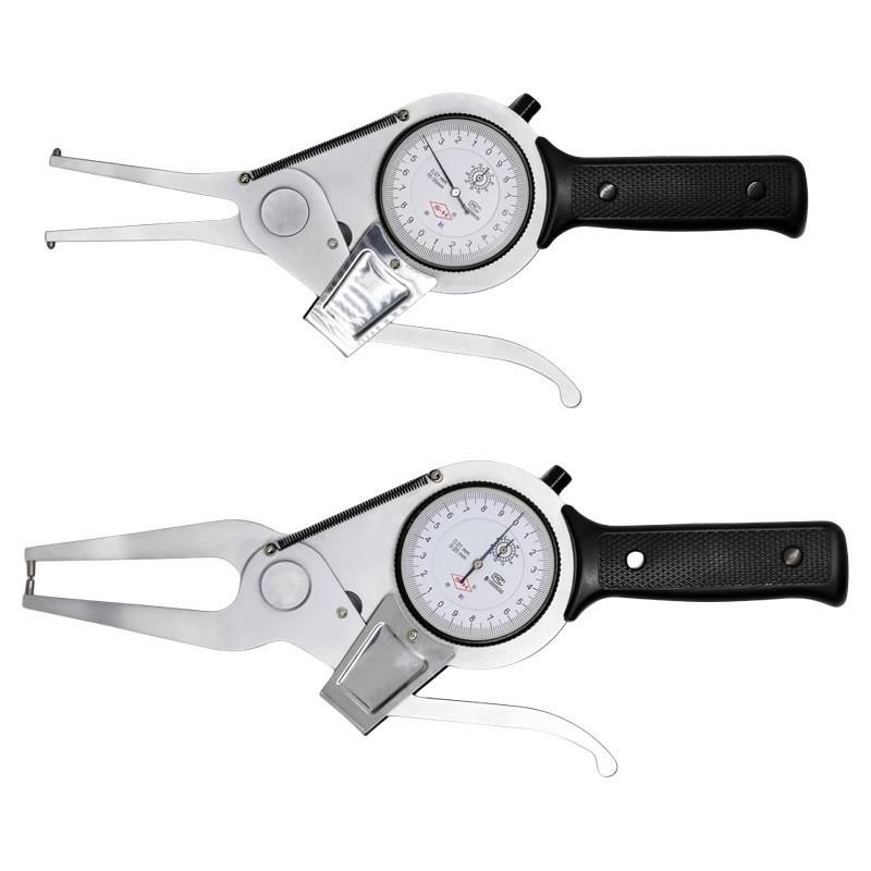 上海申韩带表内卡规外卡规 高精度测径卡钳表 百分表内径外径卡表