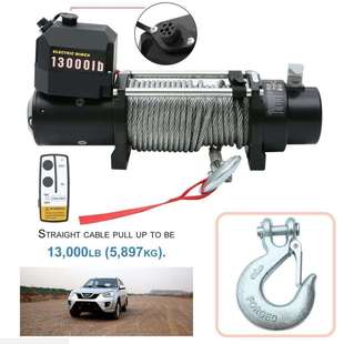 绞盘套装 13000lbs 电动绞盘 置 自救脱困工具安全装