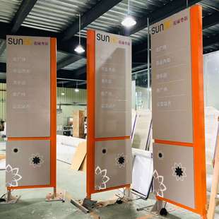 烤漆不锈钢立牌指示牌大型标牌售楼处立牌户外价值观标牌信息指引