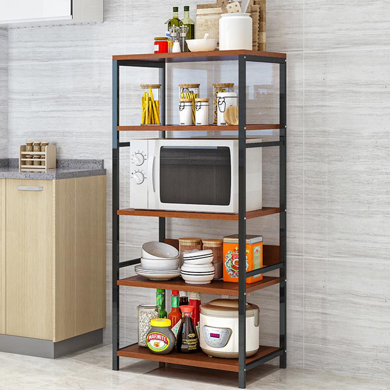 厨房置物架落地卧室多层收纳架家用微波炉层架锅碗烤箱架储健之章