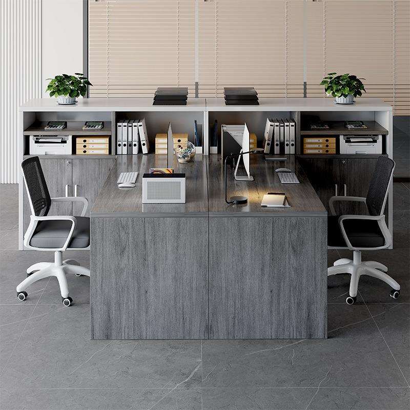 办公桌员工位办公室桌椅组合简约现代双人财务桌简易职员电脑桌子