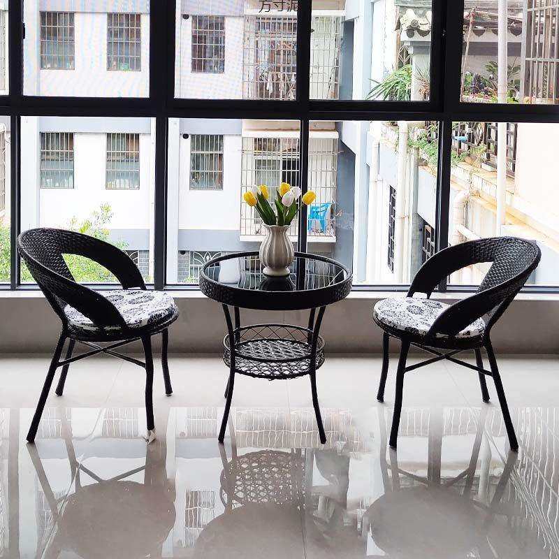 阳台小桌椅藤椅三件套户外休闲茶桌椅组合庭院露台仿藤编椅子茶几,商业/办公家具,商用藤编家具,淘宝优惠券,粉丝福利购,淘宝优惠卷