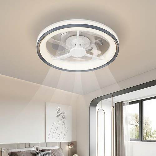 亚马逊款客厅LED风扇灯卧室智能遥控110V餐厅吊扇灯中山工厂