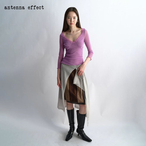 antennaeffectv领网纱上衣