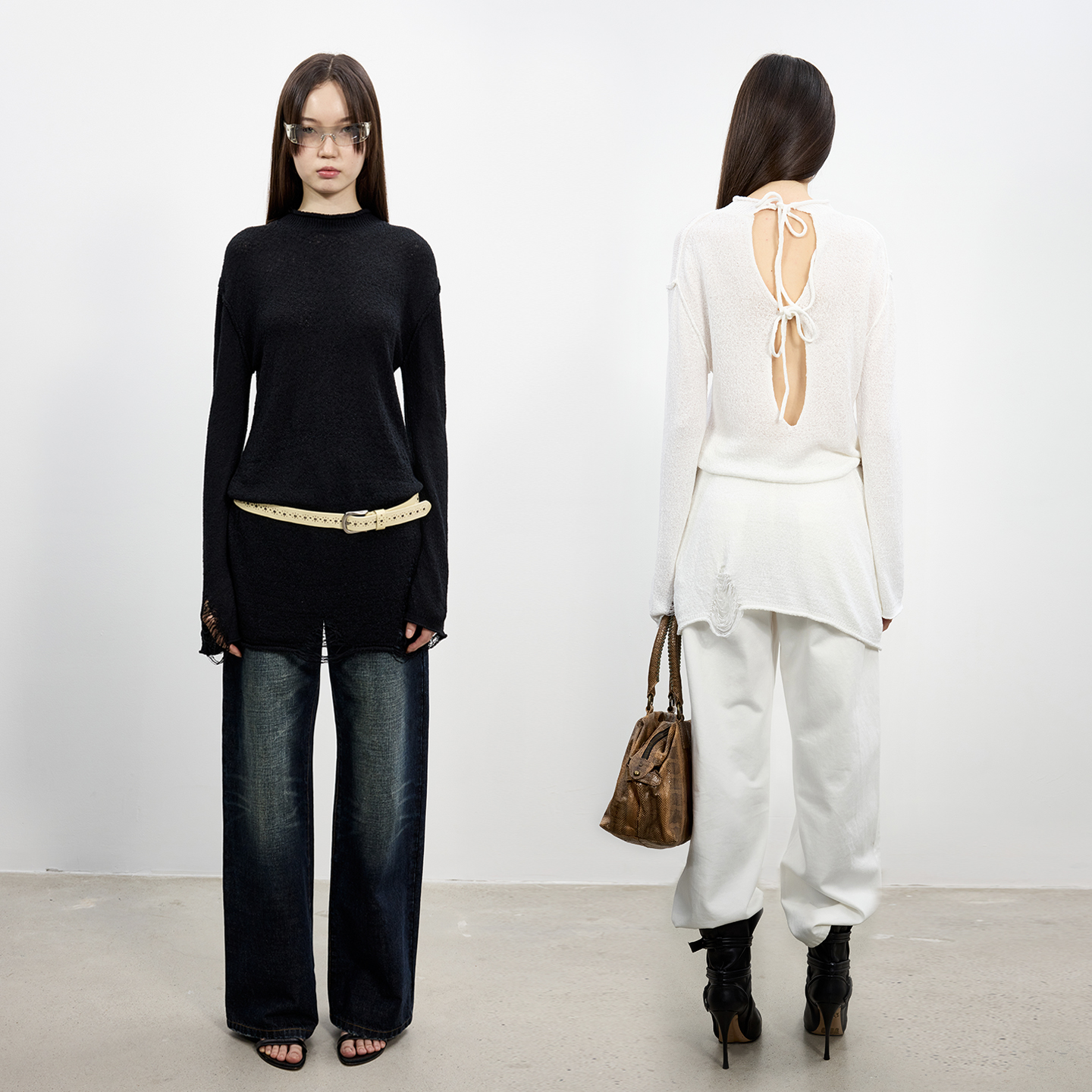 antennaeffect慵懒朋克风针织衫