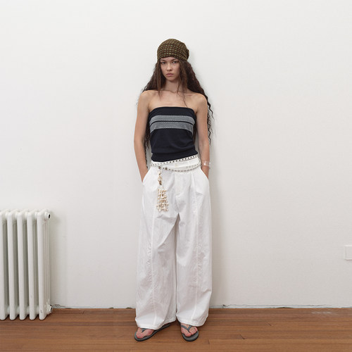 antenna effect 复古夏季腰包休闲弯刀长裤