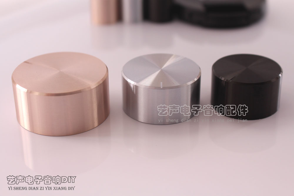 热销功放机箱 机壳旋钮 铝音量电位器旋钮 旋钮帽 34MM 梅花柄