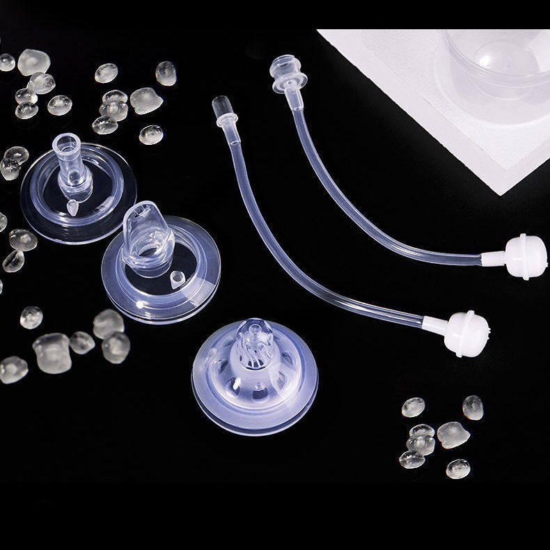 热销米姆宽口径奶瓶通用婴儿硅胶奶嘴一体式鸭嘴水杯吸管配件重力