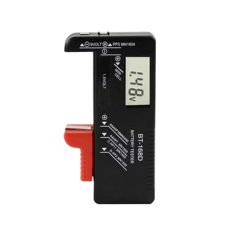 直销新款BT168D电池测试仪5号7号纽扣9V测试仪数字型电池测量仪器