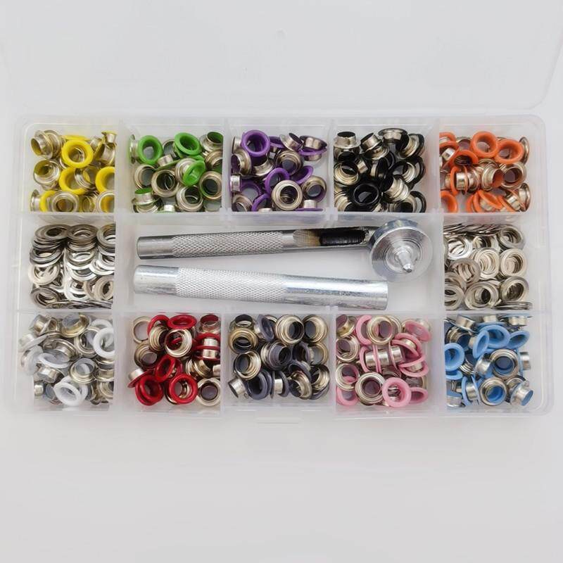 新款直销供跨境400号内径6mm彩色气眼+汽眼安装工具喷漆鸡眼扣鞋