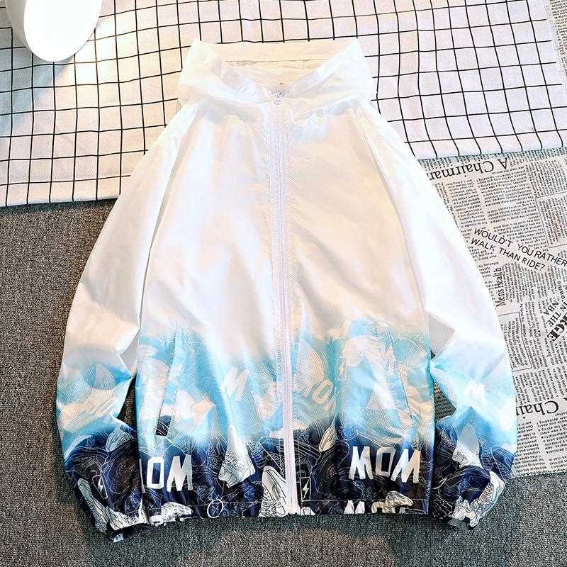 直销新款防晒衣男士夏季连帽薄款透气男 防晒服外套户外钓鱼皮肤