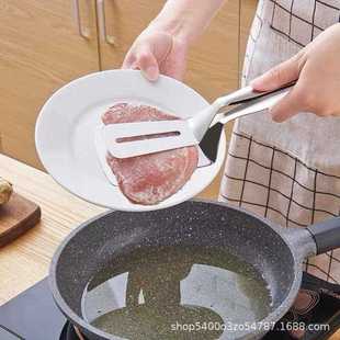 304不锈钢牛排夹厨房煎鱼铲子家用多功能烧烤烤肉面包煎 直销新款