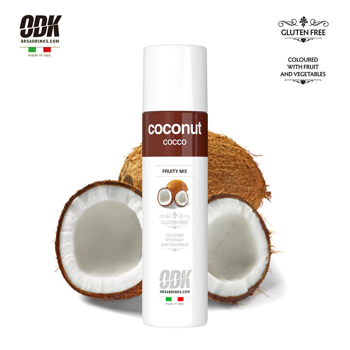 ODK椰子果酱750ml/1kg 意大利进口口味自然专业调饮浓浆汁