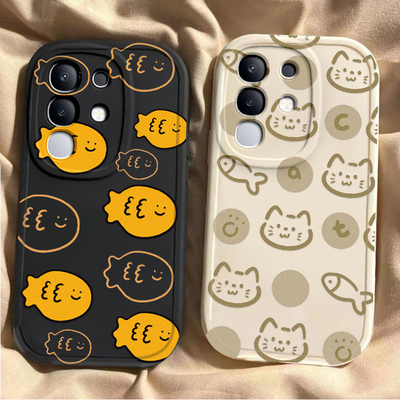 适用vivoY300t手机壳vivo Y300t保护套V2445EA新款外壳硅胶全包防摔步步高维沃viv0丫voviy男女满屏小鱼