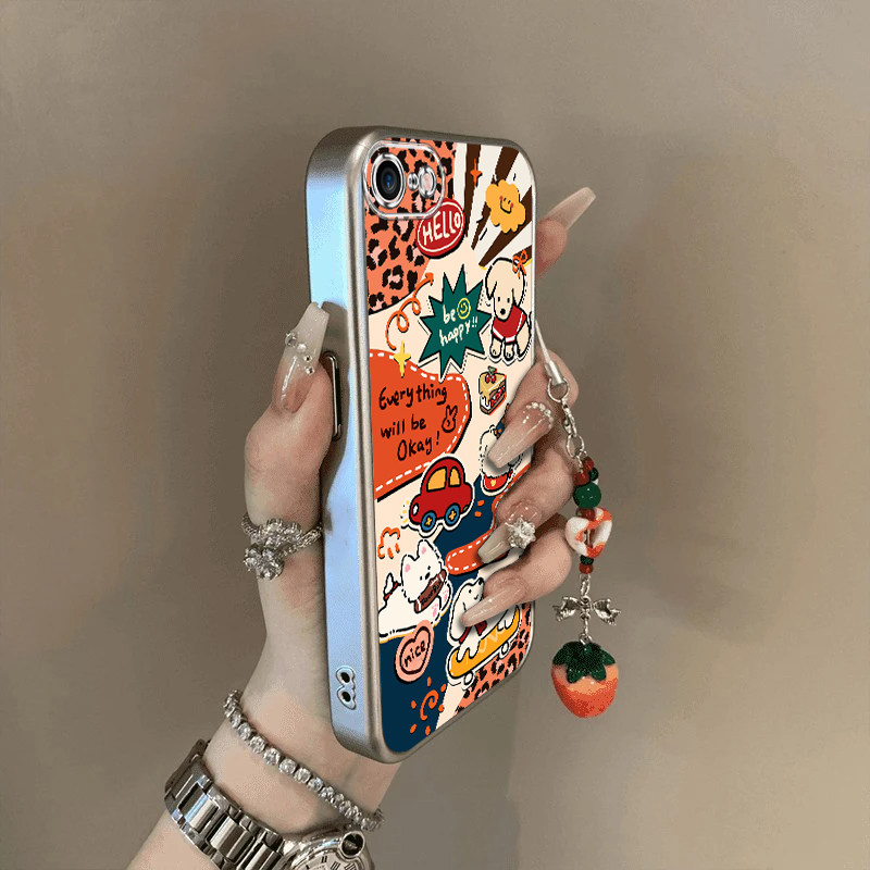 适用苹果16e手机壳iPhone16e多只小狗保护套iP新款硅胶软壳全包防摔平果十六E16SE4外壳高级iPon男女2025