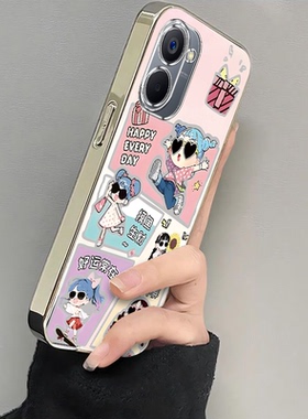 适用真我v20手机壳Realmev13新款v30t好运女孩OPPO保护套realme真我v11/v50全包v23i防摔V60软壳硅胶男女卡通