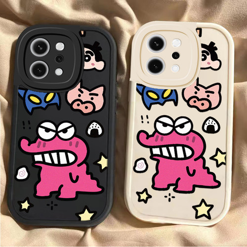 适用OPPOReno14手机壳Reno14Pro保护套新款硅胶OPPORen镜头全包防摔外壳0PP0Ren014Pr0男女呲牙恐龙